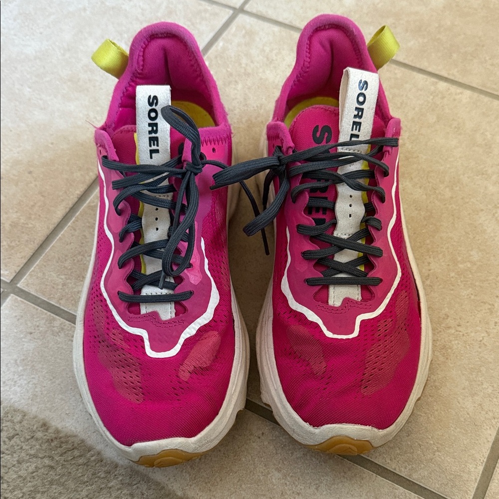 Sorel Women's Fuchsia and Yellow Athletic Shoes